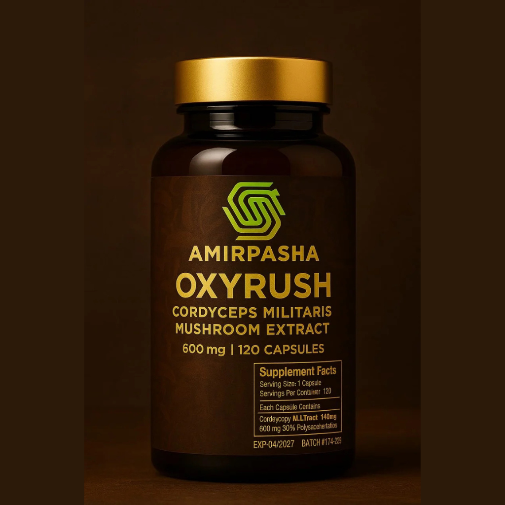 OXYRUSH™ — Cordyceps Oxygen & Endurance Formula OxyRush™ – Cordyceps Militaris Extract ( 600 mg ) - Image 1